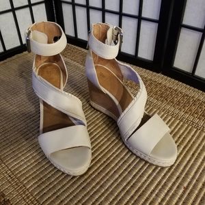 Frye, Genuine Leather platform wedges